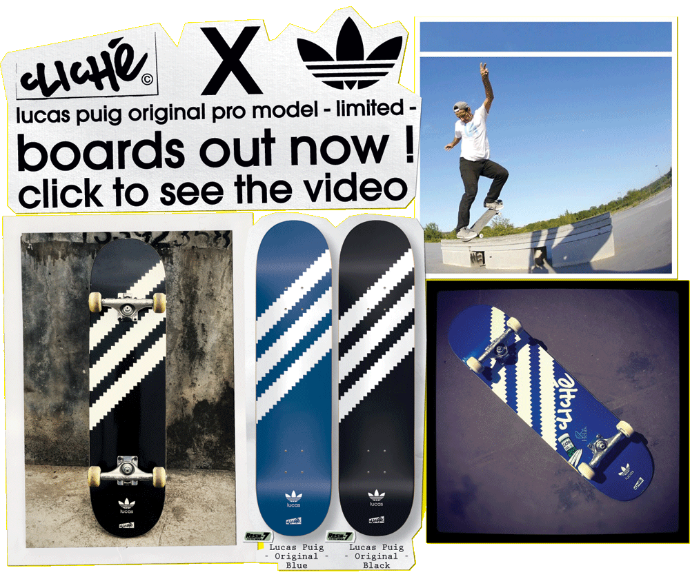 Lucas Puig's Cliché x adidas Board - Skateboarding