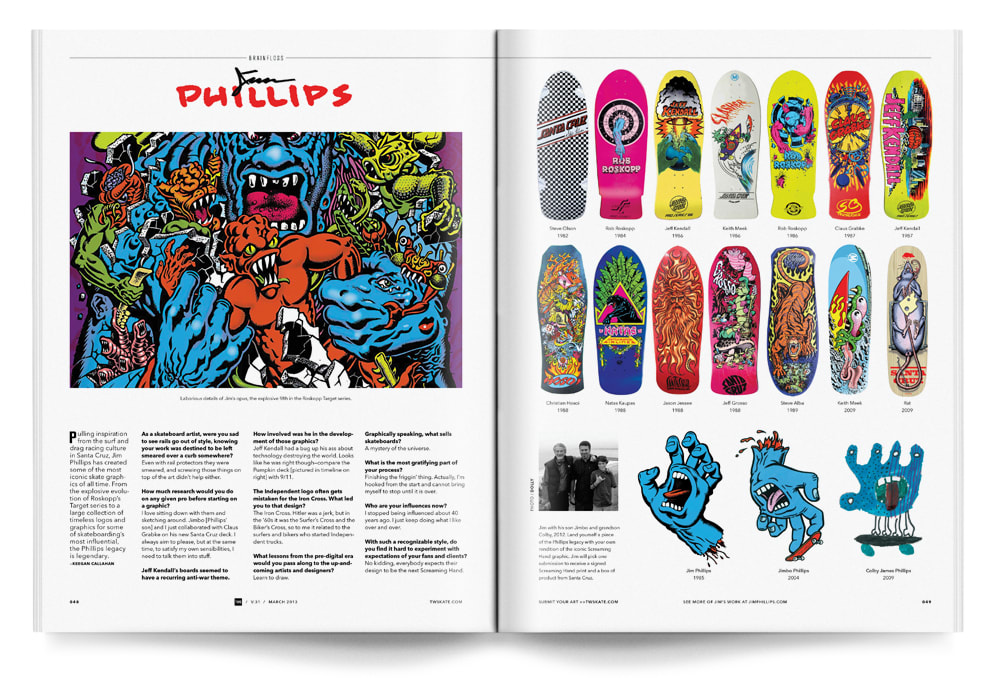jim phillips ジム　フィリップス　スクリーミングハンド　ポスター Surf Skate and Rock Art of Jim Phillips ジム・フィリップス