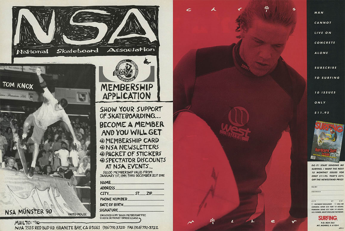 TWS Archives March 1991 Vol. 9 Issue 3 - Skateboarding