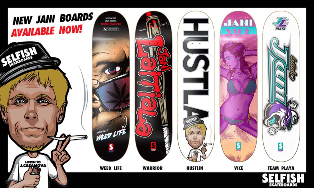 Selfish Jani & Jereme Pro Models - Skateboarding