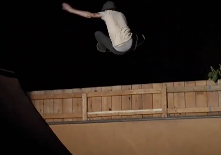 Jason Adams Night Time Ramp Session - Skateboarding