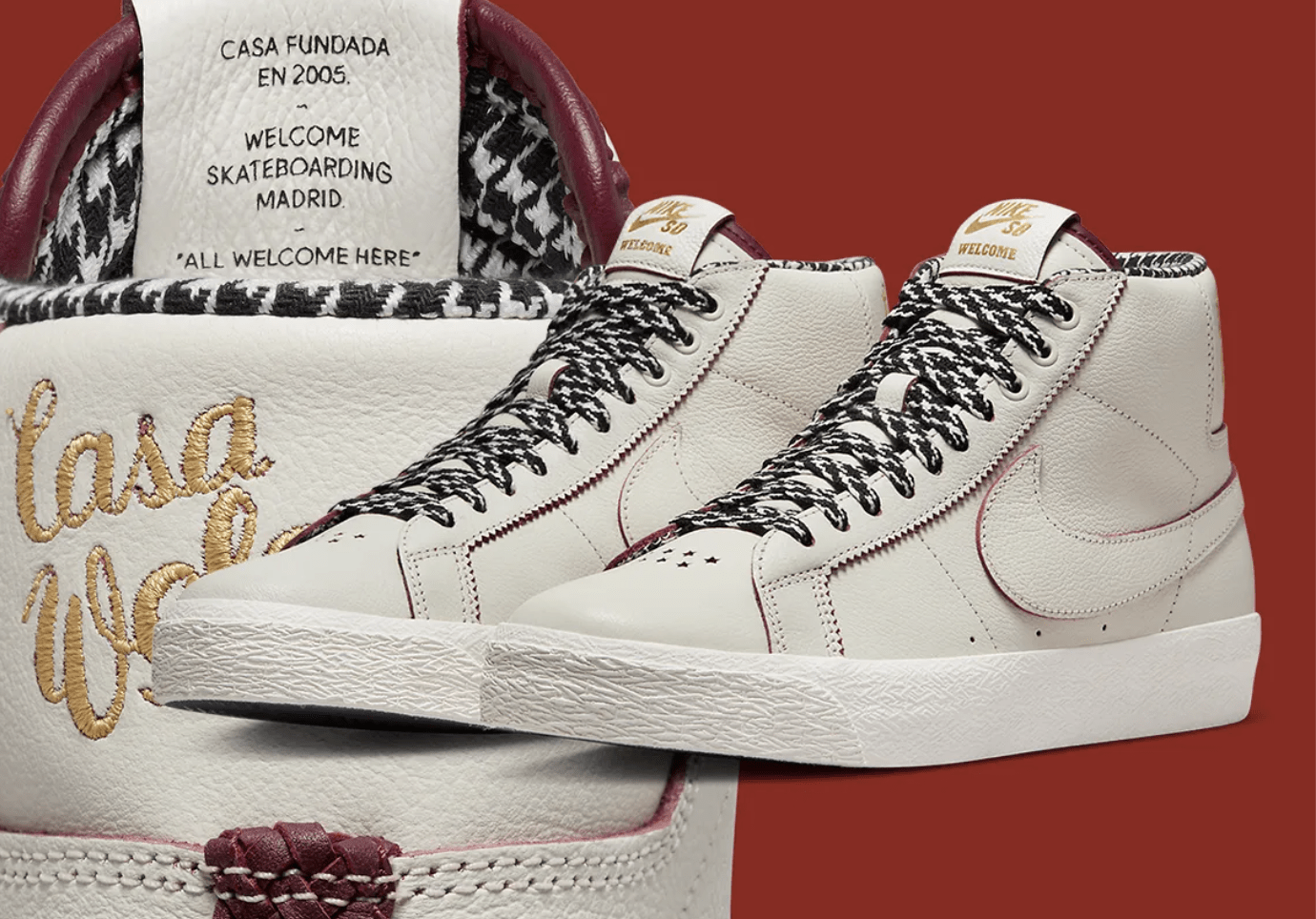 Welcome Skateboarding Madrid X Nike SB Blazer Mid Collab