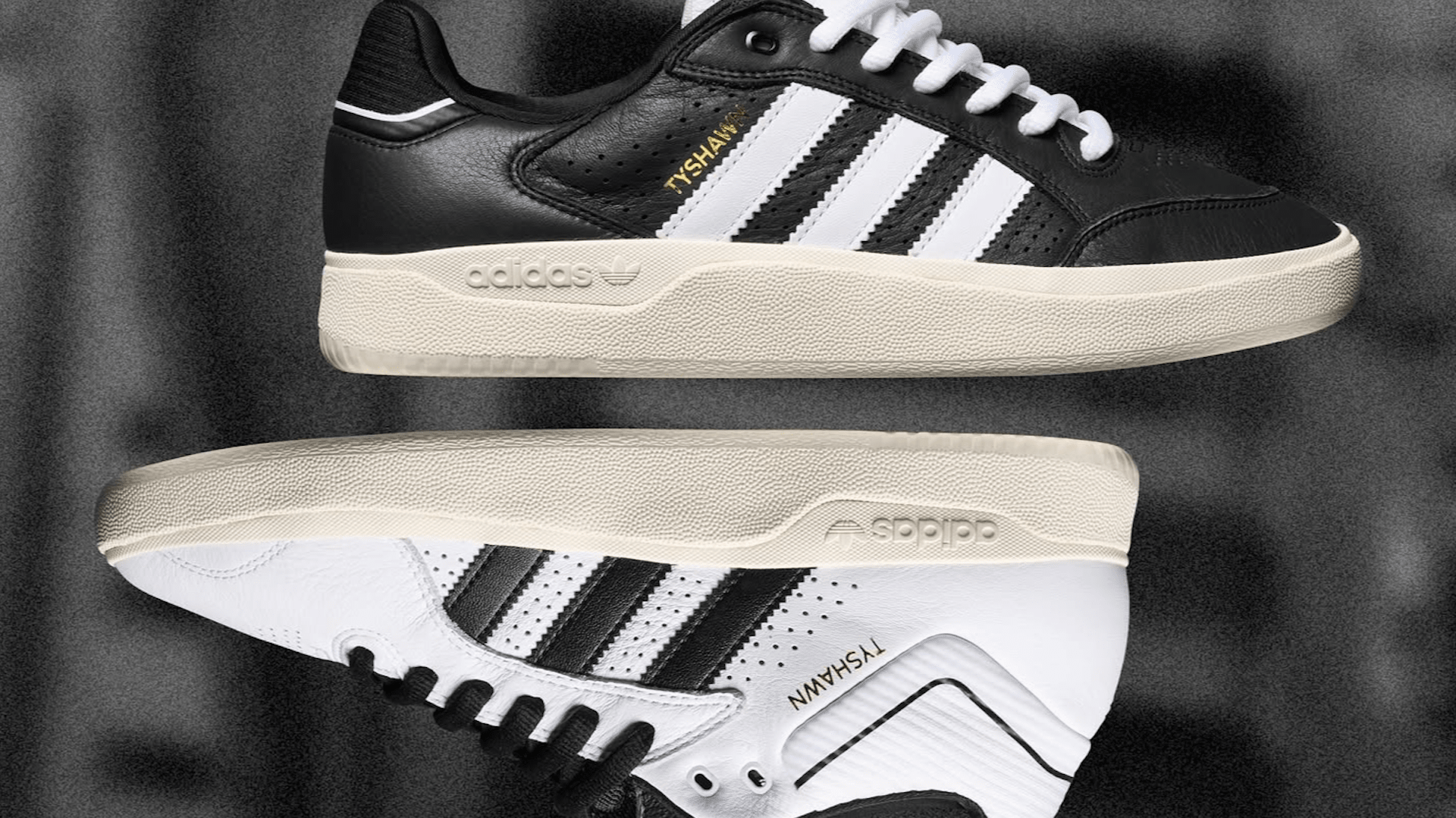 [希少] adidas skateboards Tyshawn Jones adidas Tyshawn Mid Core Black & Zero Metallic Skate Shoes