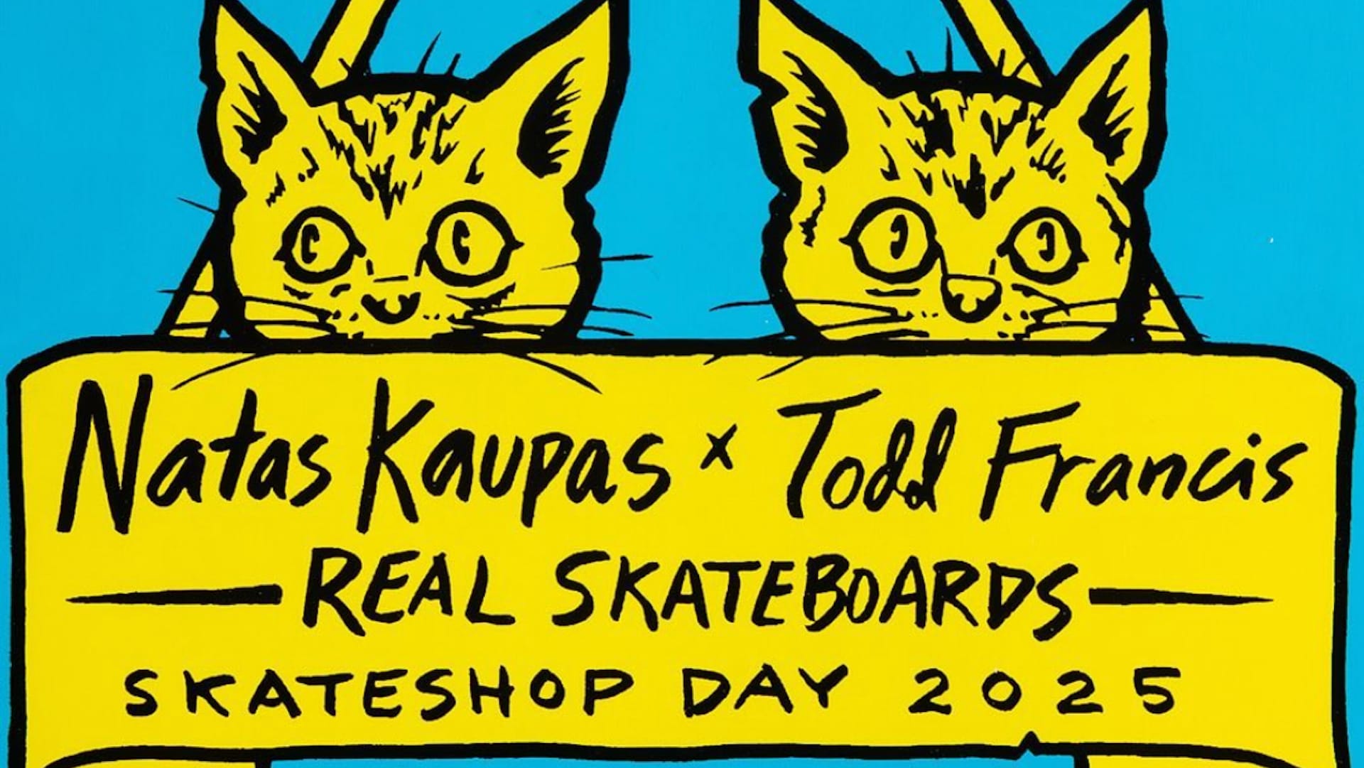 REAL SKATEBOARDS ショップ　バナー Real Skateboards Teases a 'Special' Skate Shop Day 2025