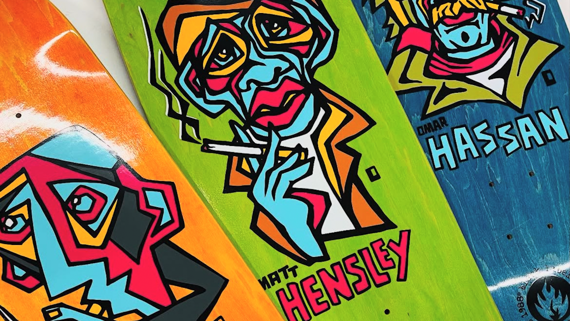 （Bender）BLACK LABEL FIRE IT UP Deck Omar Hassan “FIRE IT UP