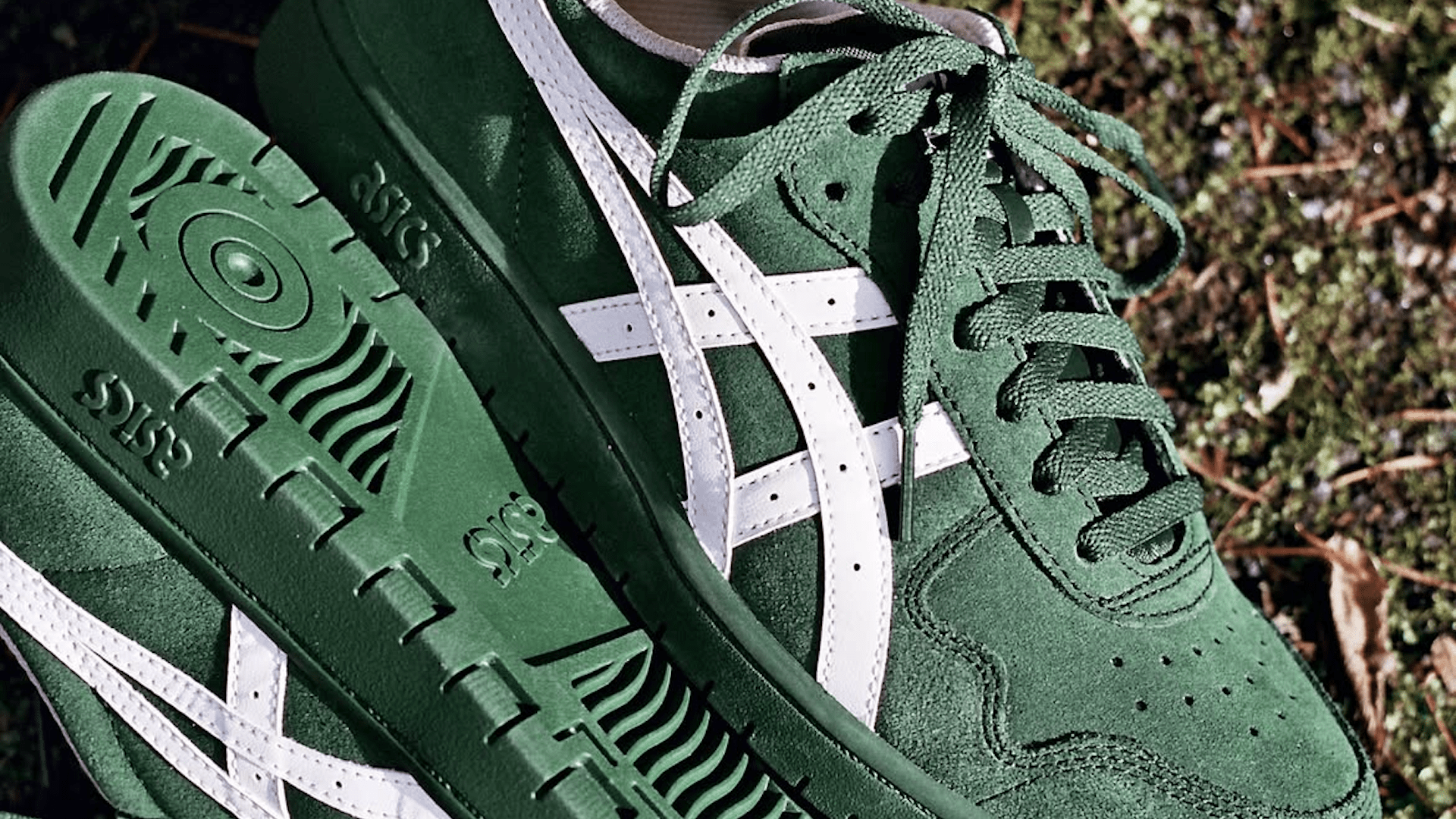 A Closer Look at Asics Skateboarding's Forest Night/Cream Japan