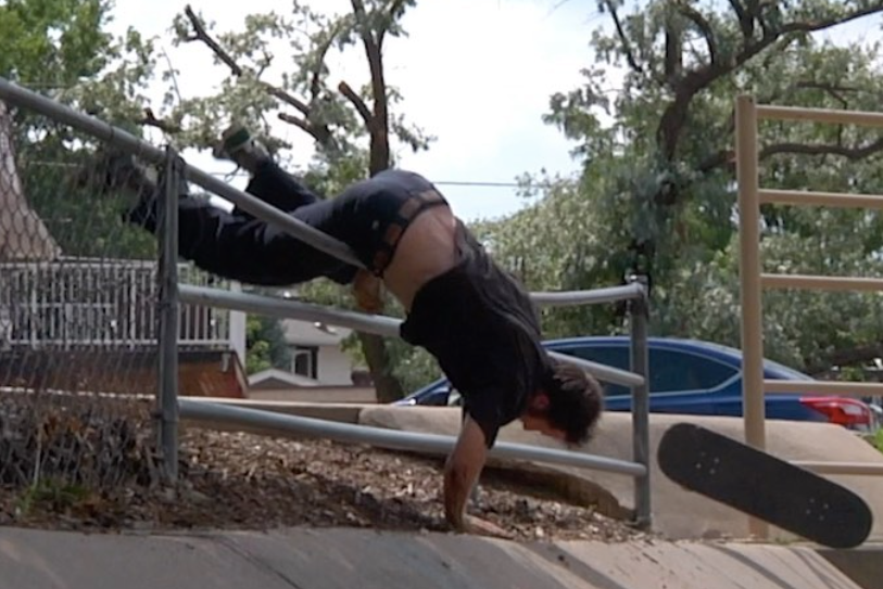 Video: Chris 'Cookie' Colbourn Straight Up Battles This Kickflip Frontside 5050
