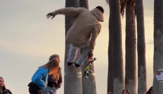 A True Venice Park Local, Leandre Sanders Flowing At Sunset Is Magical