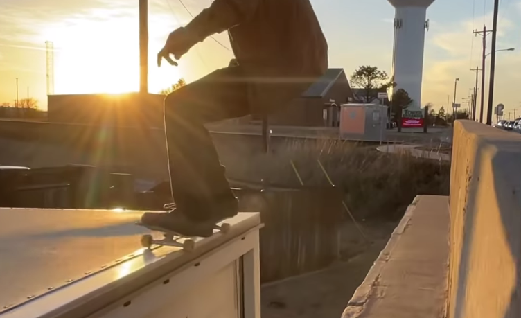 This Is Definitely A "Spot" Only Clint Walker Would Skate