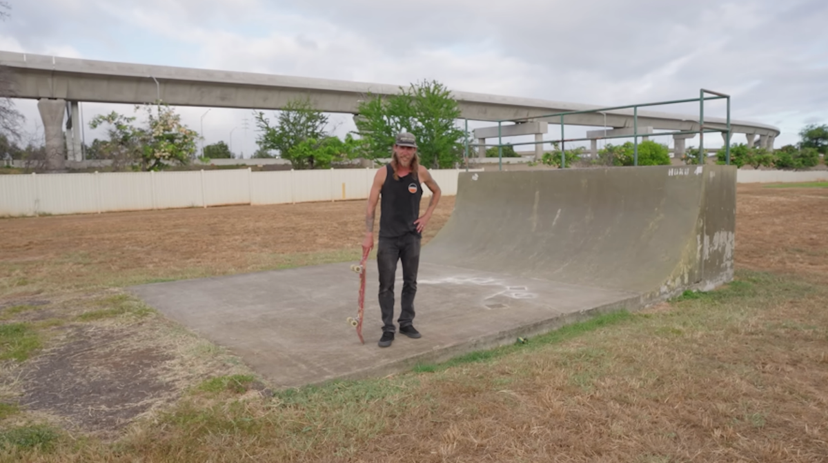David Gravette Steps to What Might Be the Worst 'Skatepark' in America