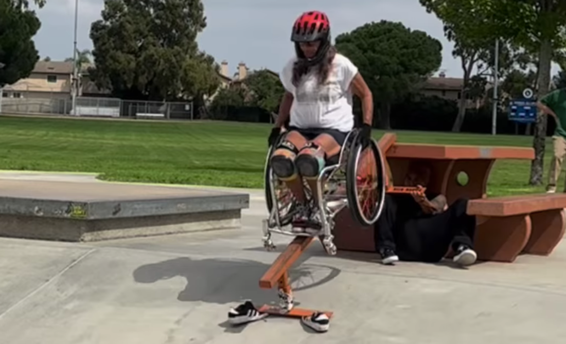 Clip: Daewon Song helps adaptive athlete conquer her trick, teamwork at its finest